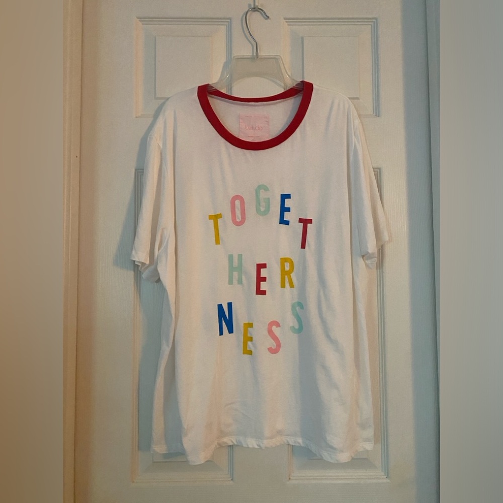 NWOT Ban.do Togetherness Ringer Tee | Size XXL